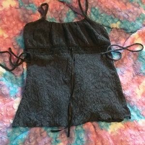 Black Lace Tank Top